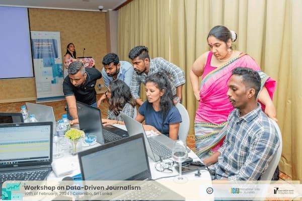 Data Journalism workshop for SLPI and ICFJ