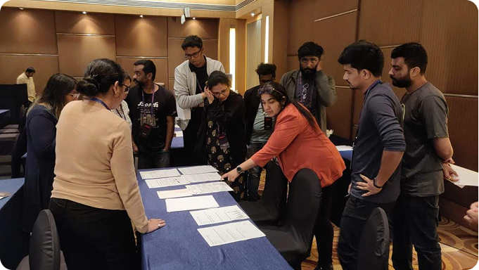 Engaging with participants at workshop